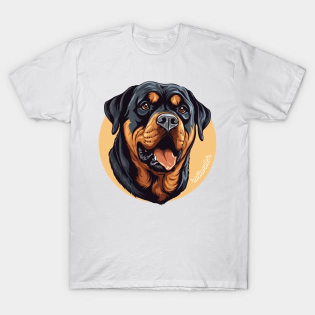 Rotweiler Rottie Dog Breed Cursive Graphic T-Shirt by PoliticalBabes